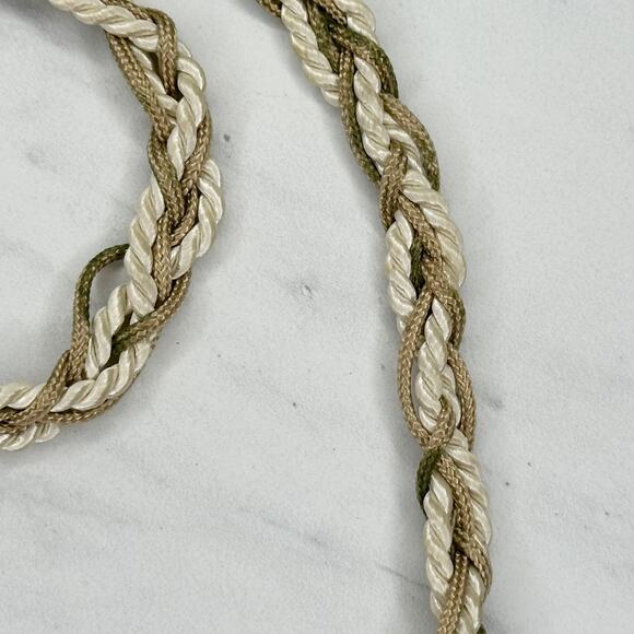 Chunky Beaded Rope Tie Belt Boho Festival Tassels Statement ✨ - Picture 5 of 15